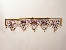 Prachin . प्राचीन  ❂ Old Wall Hanging - Swastik Toran (48")