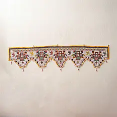 Prachin . प्राचीन  ❂ Old Wall Hanging - Swastik Toran (48")