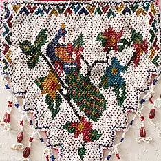 Prachin . प्राचीन  ❂ Antique Peacock Wall Hanging - Toran 