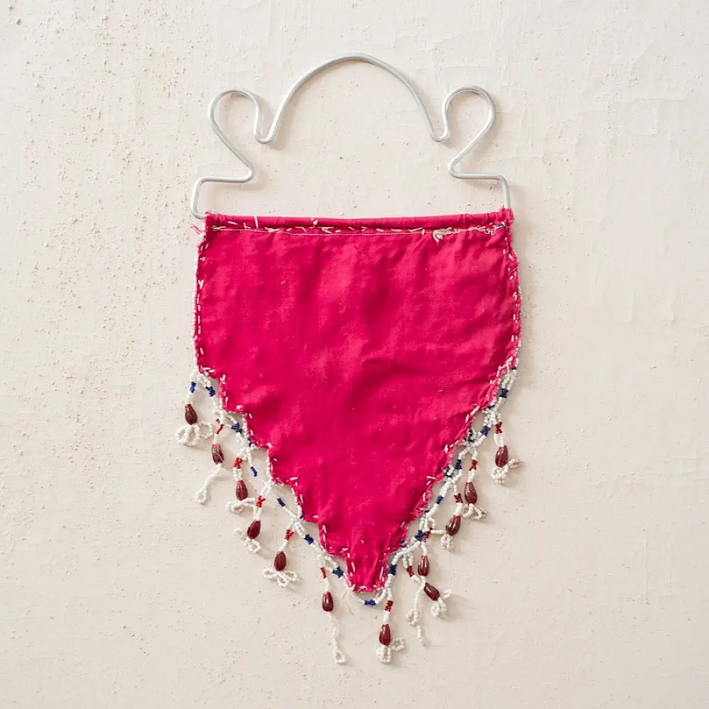 Saurashtra Bead Work - Old & Antique Peacock Wall Hanging - Toran 