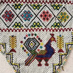 Prachin . प्राचीन  ❂ Old Wall Hanging - Peacock