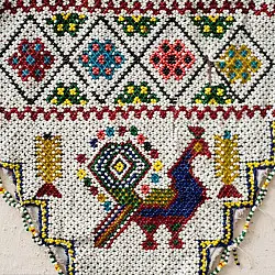 Prachin . प्राचीन  ❂ Old Wall Hanging - Peacock