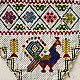 Saurashtra Bead Work - Old & Antique Wall Hanging - Peacock