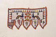 Prachin . प्राचीन  ❂ Old Wall Hanging - Peacock Door Toran