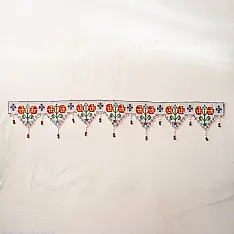Prachin . प्राचीन  ❂ Old Wall Hanging - Om Toran (51")