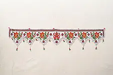 Prachin . प्राचीन  ❂ Old Wall Hanging - Ganesha & Hibiscus Flower Toran
