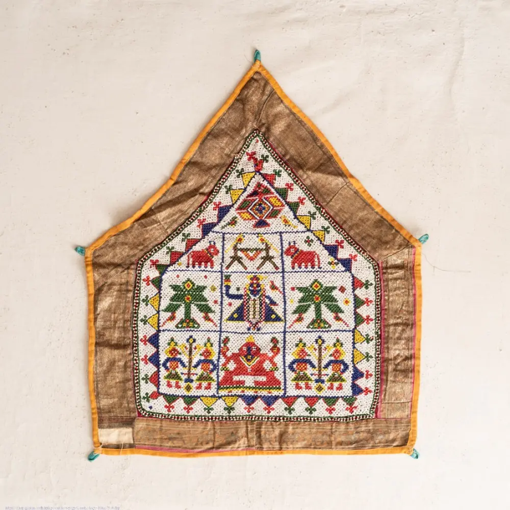 Old & Antique Wall Hanging Chakda - Shrinathji