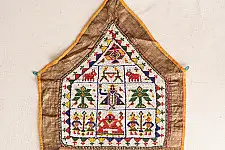Prachin . प्राचीन  ❂ Antique Wall Hanging Chakda - Shrinathji