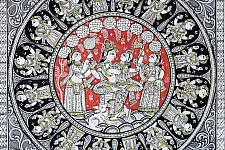 Chitra Katha . चित्र कथा | Pattachitra Traditional Painting ~ Radha Krishna
