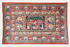 Chitra Katha . चित्र कथा | Pattachitra Traditional Krishna Lila Painting ~ Natural Colors