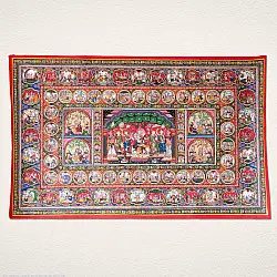 Chitra Katha . चित्र कथा | Pattachitra Traditional Krishna Lila Painting ~ Natural Colors