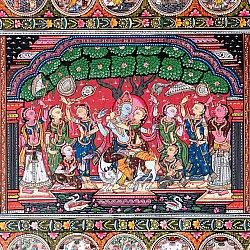 Chitra Katha . चित्र कथा | Pattachitra Traditional Krishna Lila Painting ~ Natural Colors