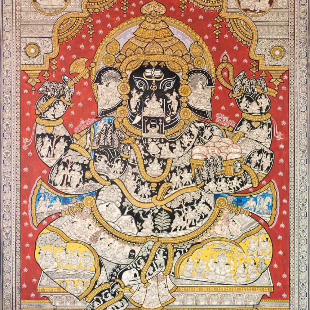 shop Traditional patachitra Painting ~ Ganesha Story