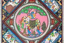 Chitra Katha . चित्र कथा | Pattachitra Traditional Painting ~ Krishna & Gopi