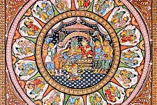 Chitra Katha . चित्र कथा | Pattachitra Natural Color Traditional Painting ~ Sita & Ram Story