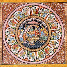Chitra Katha . चित्र कथा | Pattachitra Natural Color Traditional Painting ~ Sita & Ram Story