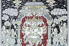 Chitra Katha . चित्र कथा | Pattachitra Traditional Painting ~ Laxmi Ganesh & Saraswati