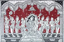 Chitra Katha . चित्र कथा | Pattachitra Traditional Natural Color Painting ~ Ramayana Story