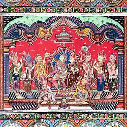 Chitra Katha . चित्र कथा | Pattachitra Traditional Painting ~ Sitaram