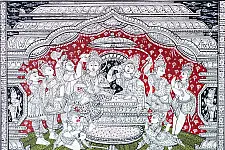 Chitra Katha . चित्र कथा | Pattachitra Traditional Painting ~ Ramayan Story Natural Colour
