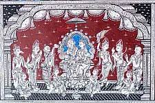 Chitra Katha . चित्र कथा | Pattachitra Traditional Painting ~ Ramdarbar