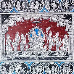Chitra Katha . चित्र कथा | Pattachitra Traditional Painting ~ Ramdarbar