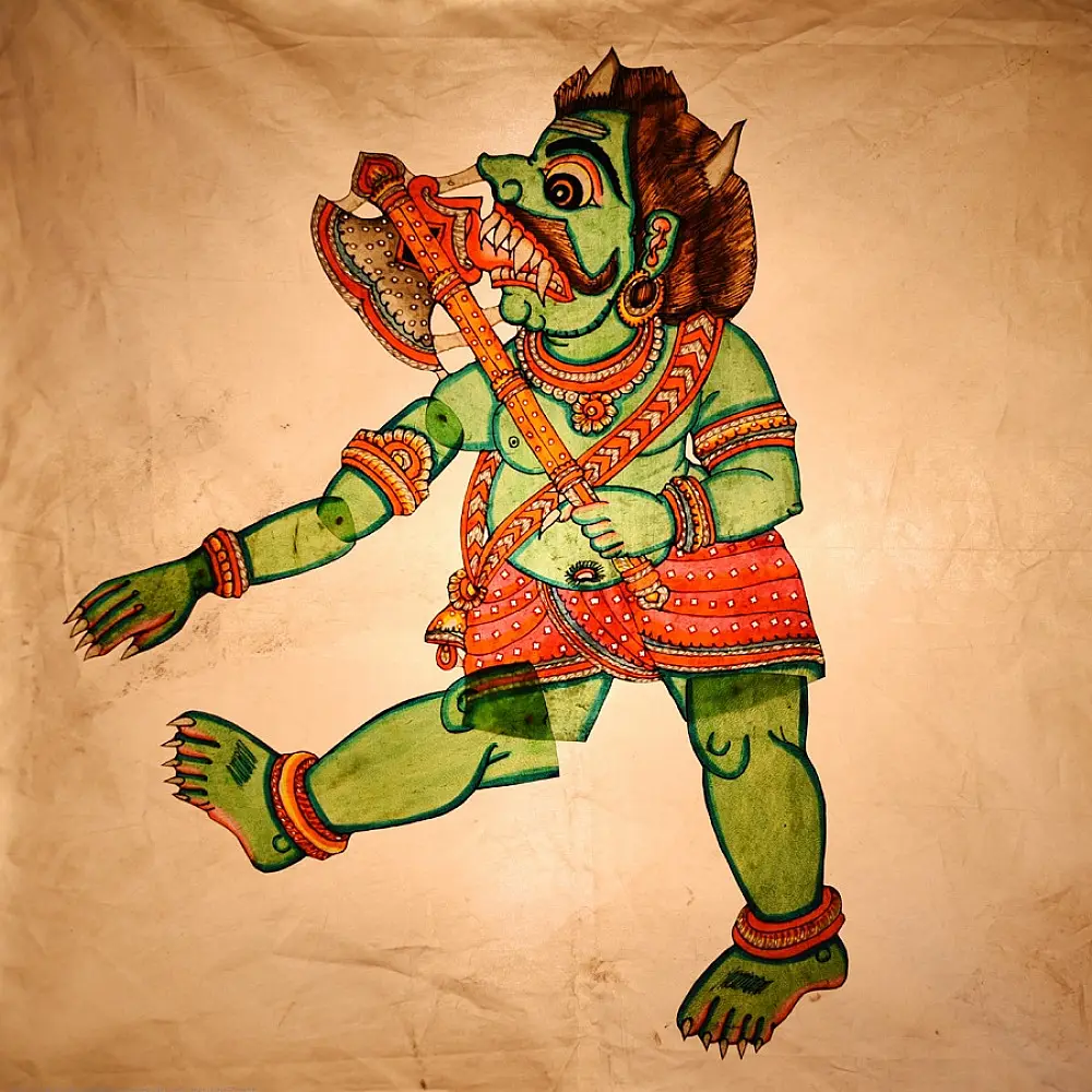 Shop Leather Puppet - Asura Hidimb