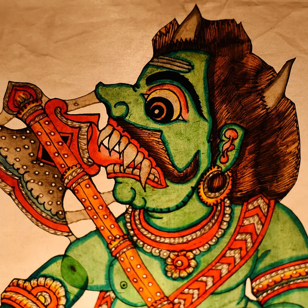 Shop Leather Puppet - Asura Hidimb
