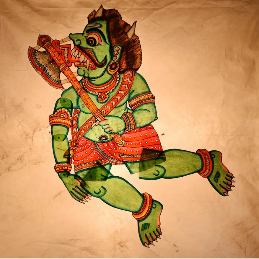 Shop Leather Puppet - Asura Hidimb