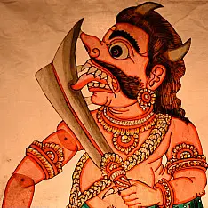 Leather Puppets | Asura / Bakasura
