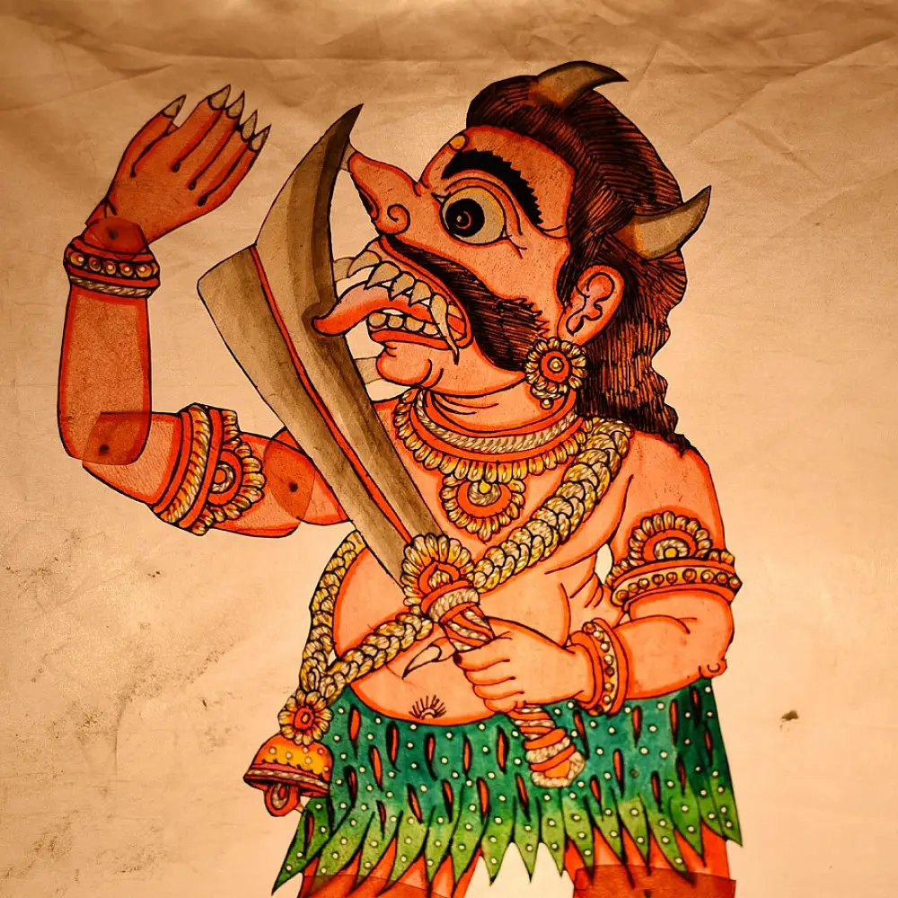 Shop Leather Puppets - Asura / Bakasura