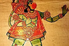 Leather Puppets ✡ Hanuman (Green)