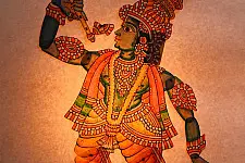 Leather Puppets ~ Krishna (17.5 " x 7")