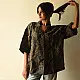 buy Linen Ajrakh printed Shirt - Natural Dyed