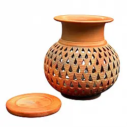 Terracotta Tales | Pottery Art ~ Lota T Light Holder