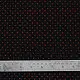Buy Handloom Mashru Fabric ( Per meter ) ✧ Black Fabric with Dark Red Dots