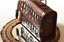 Be Nomadic ~ Kutchi Embroidery & Mirror Work - Leather Handbag / Leather Sling Bag