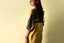Itr . इत्र | Ajrakh Block Printed Silk Shirt | Loose Fit Unisex 