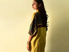 Itr . इत्र | Ajrakh Block Printed Silk Shirt | Loose Fit Unisex 