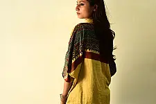 Itr . इत्र | Ajrakh Block Printed Silk Shirt | Loose Fit Unisex 
