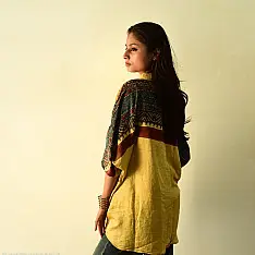 Itr . इत्र | Ajrakh Block Printed Silk Shirt | Loose Fit Unisex 
