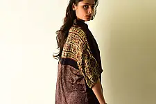 Itr . इत्र | Ajrakh Silk Shirt - Over Size | Unisex 