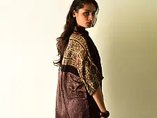 Itr . इत्र | Ajrakh Silk Shirt - Over Size | Unisex 