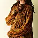  Unique Design Ajrakh Silk Shirt | Natural Dye