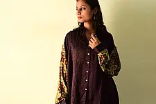 Itr . इत्र | Handmade Silk Unisex Shirt | Handmade Ajrakh Print