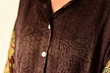 Itr . इत्र | Handmade Silk Unisex Shirt | Handmade Ajrakh Print