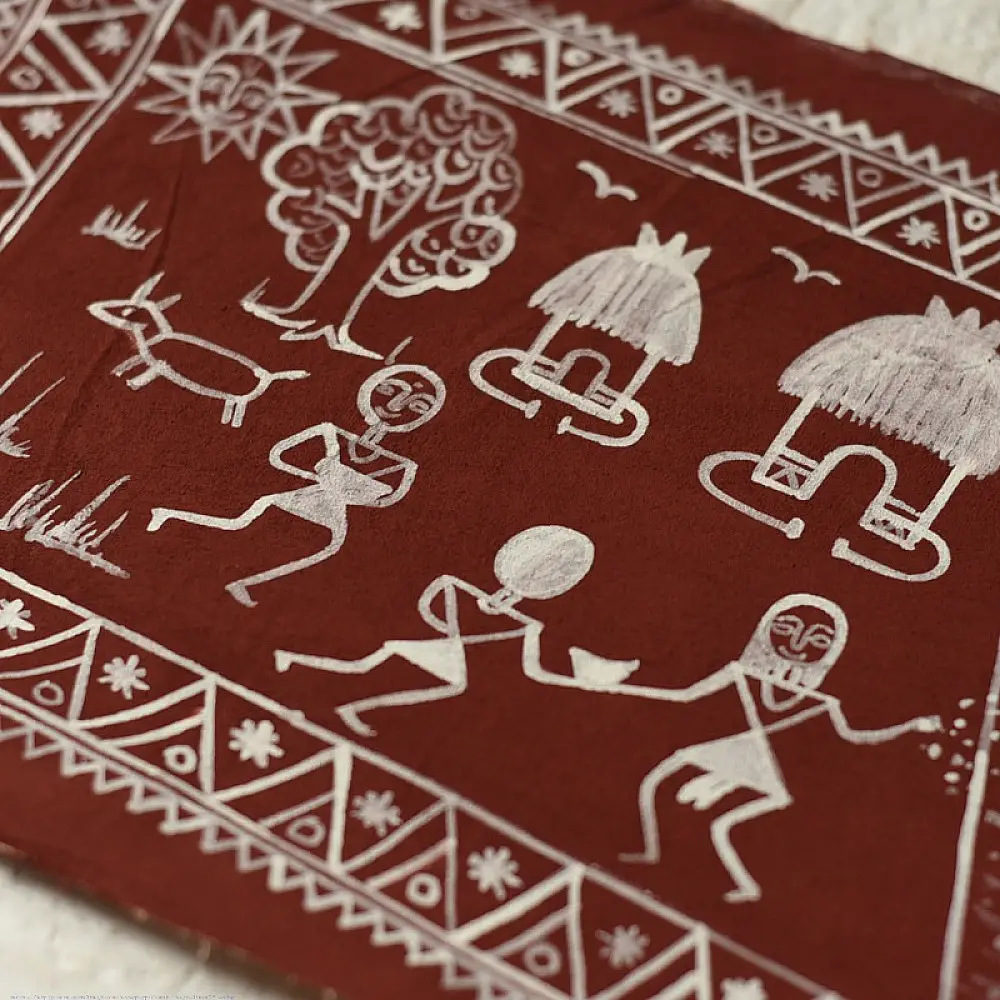 Traditional Muriya Painting | Bhitti Chitra chhatisgarh