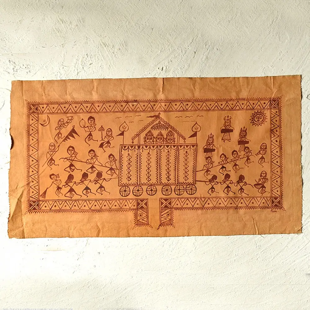 Traditional Muriya Painting | Bhitti Chitra ~ Goncha festival