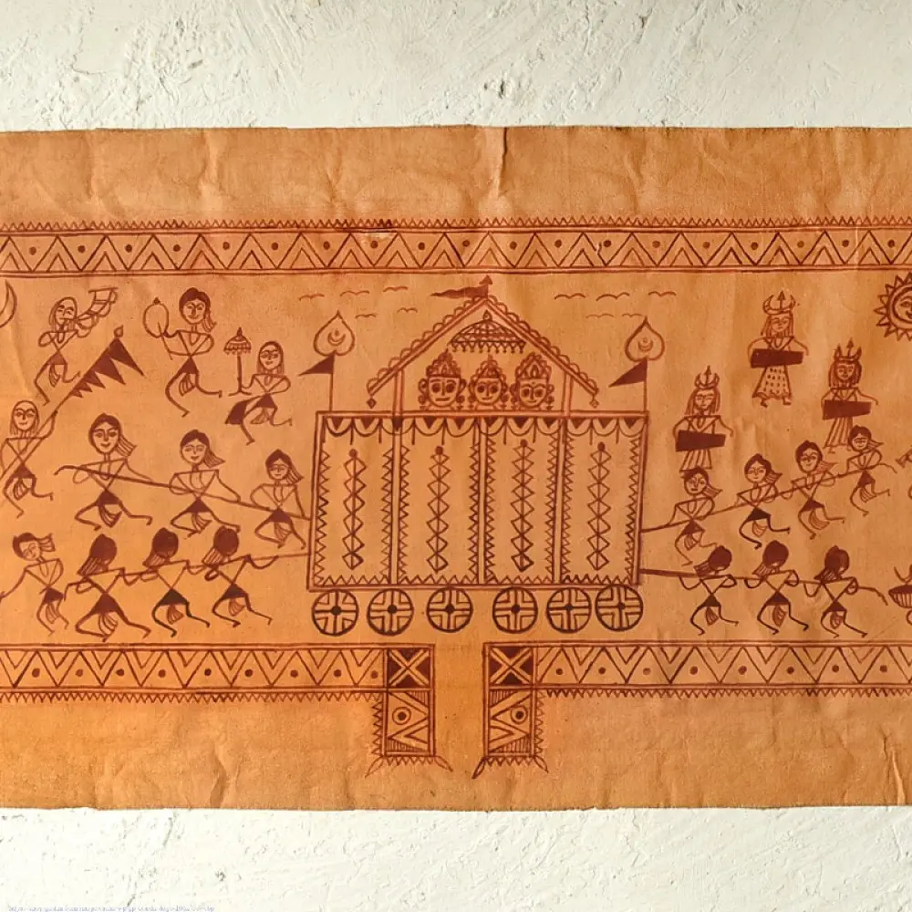Traditional Muriya Painting | Bhitti Chitra ~ Goncha festival