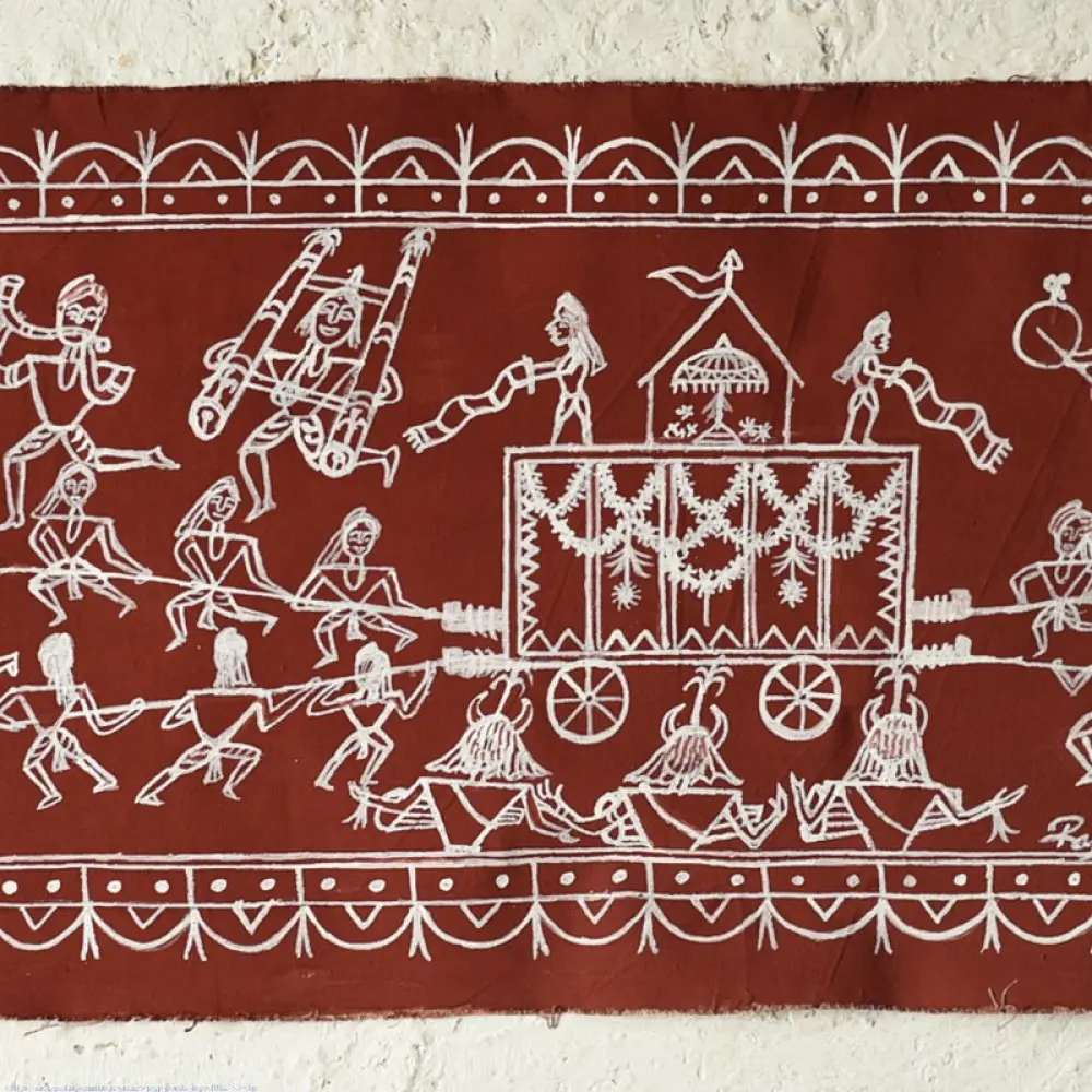 Traditional Muriya Painting | Bhitti Chitra ~ Ghotul Natrya